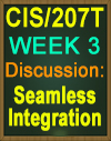 CIS/207T WEEK 3 DISCUSSION: SEAMLESS INTEGRATION